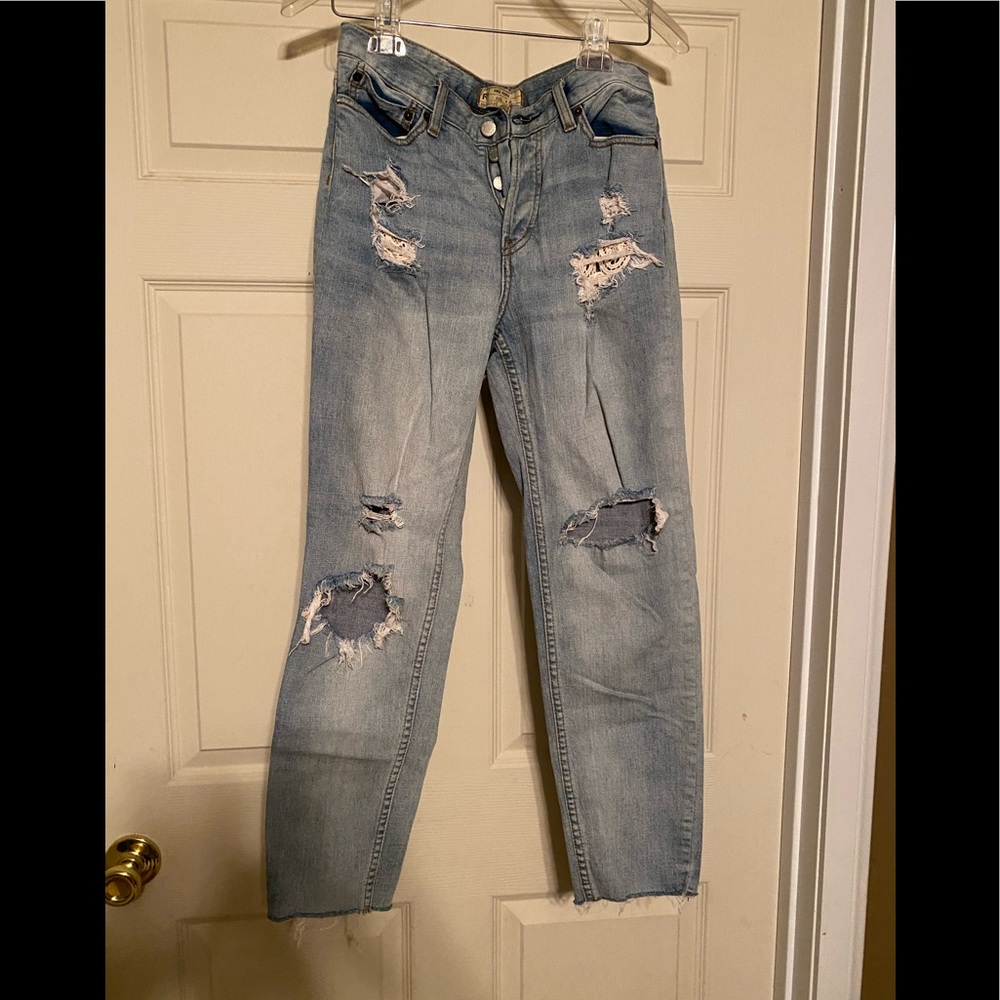 Highwaisted Free people Cropped Jeans - Picture 3 of 6